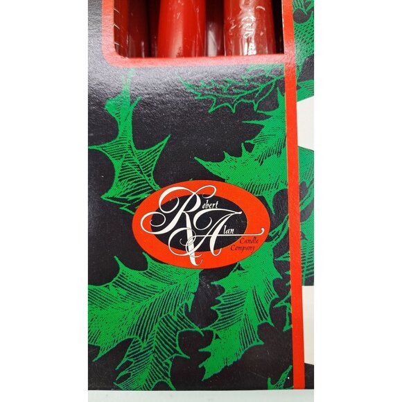 Vintage Red Taper Candles 12 Inch Holiday Robert Alan Candle Co 13215 Lot of 11 - Picture 4 of 5